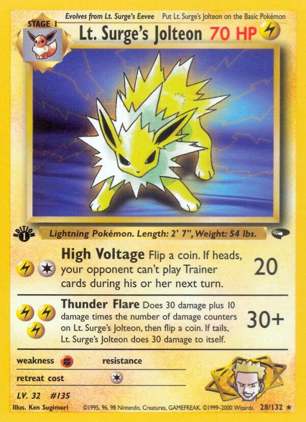 Lt. Surge's Jolteon [1st-Edition]